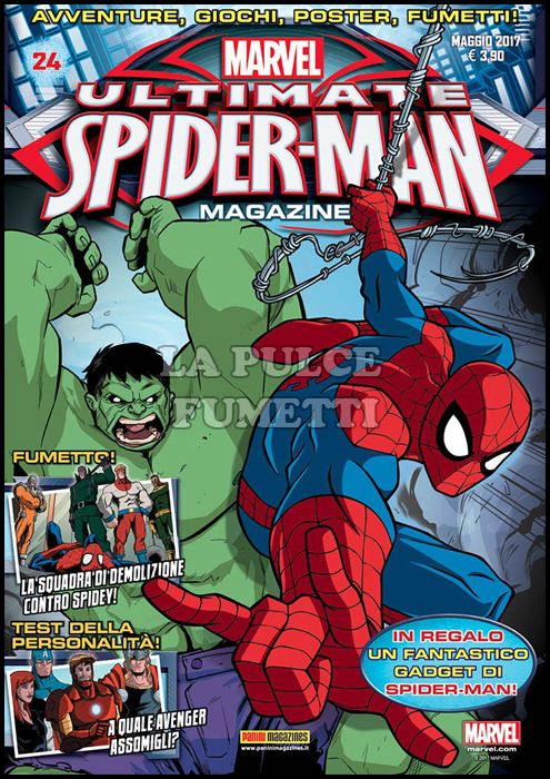 PANINI COMICS MEGA #    59 - ULTIMATE SPIDER-MAN MAGAZINE 24 + OROLOGIO LANCIADISCHI